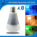 Bluetooth LED Light,bluetooth/wifi led bulb control by iphone/android colour changing dimmable led lights